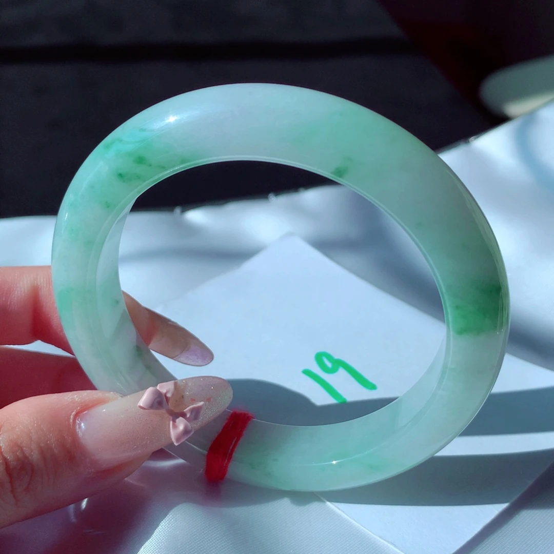 未镶嵌手镯翡翠天然缅甸翡翠A货手镯 19号