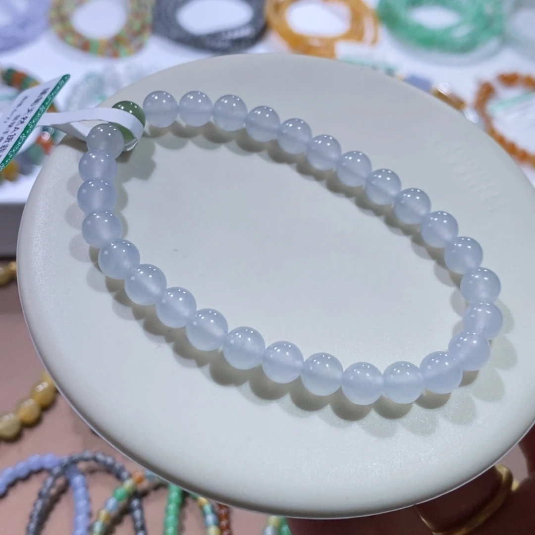 翡翠手链未镶嵌白月光