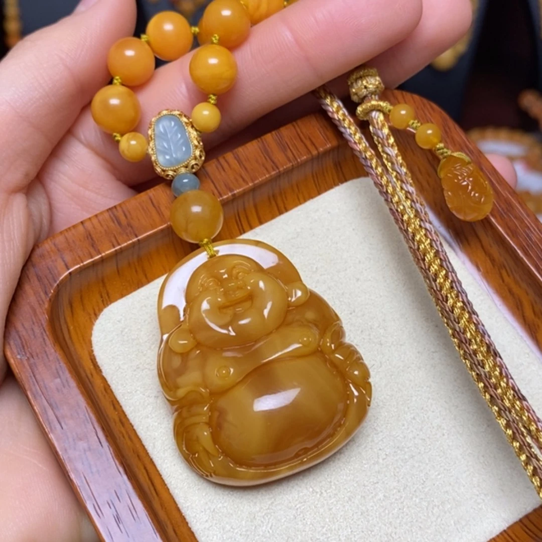 【闪购商品】蜜蜡颈饰未镶嵌项链