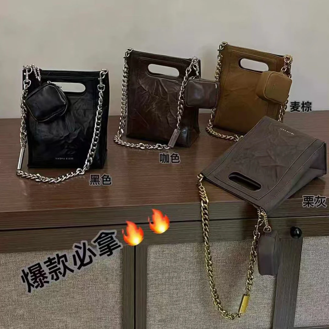 玛莎爱贝儿2025秋冬新款单肩斜挎包 小众轻奢简约时尚百搭斜挎包