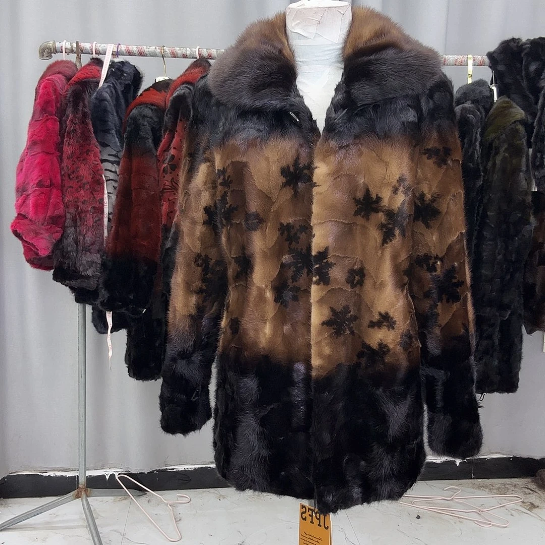 水貂拼貂真皮真毛