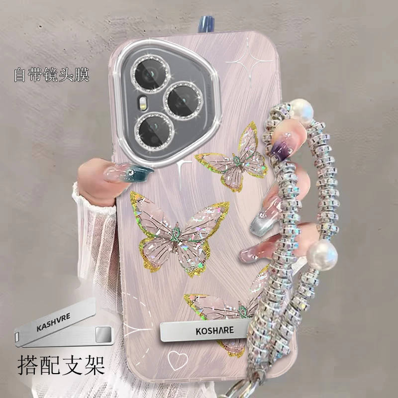全包摄像头荣耀400Pro手机壳蝴蝶DNP-AN00防摔软壳Honor400pro羽