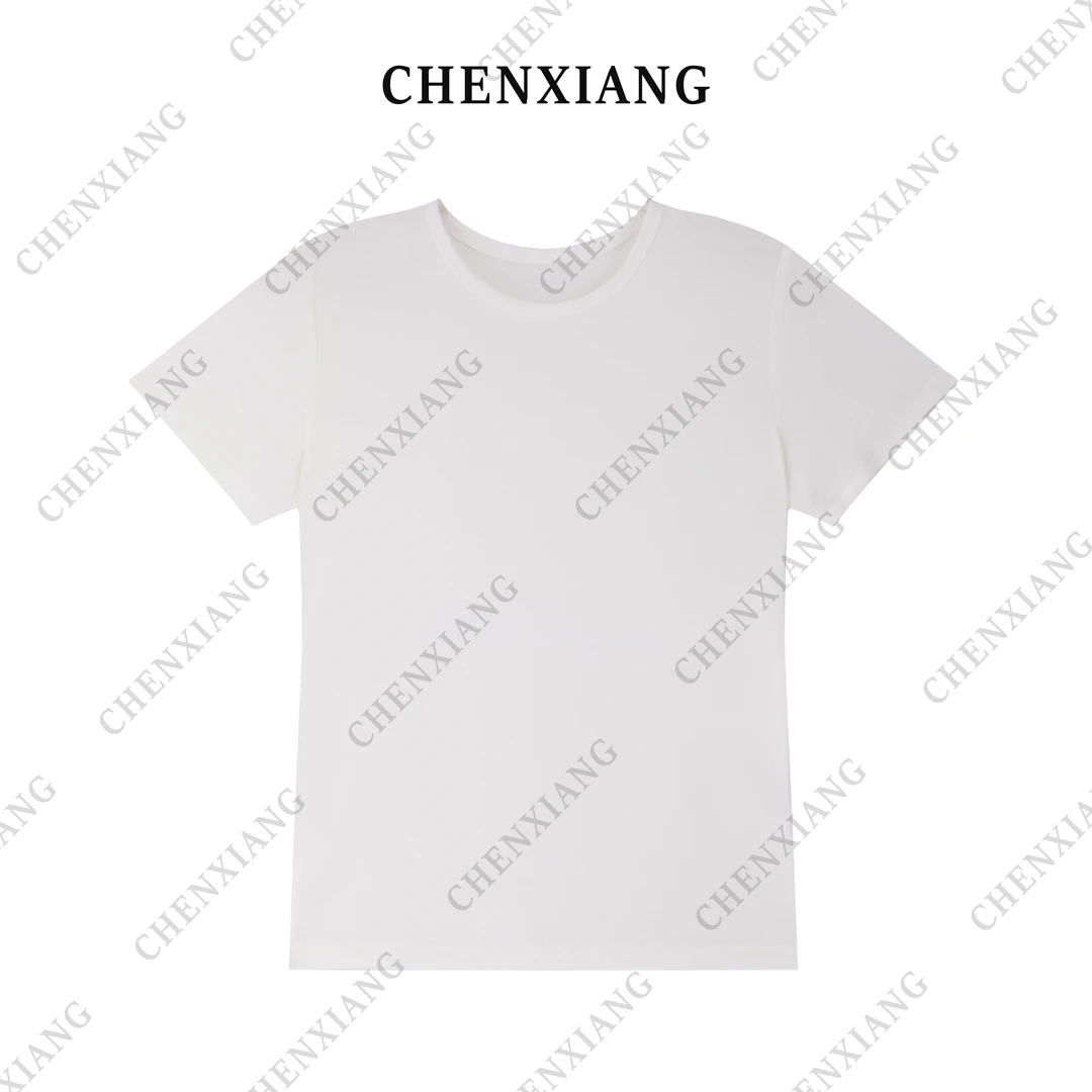 Diana-Tamara陈想【开始】莱赛尔天丝羊毛松弛感圆领短T CX24TS1001