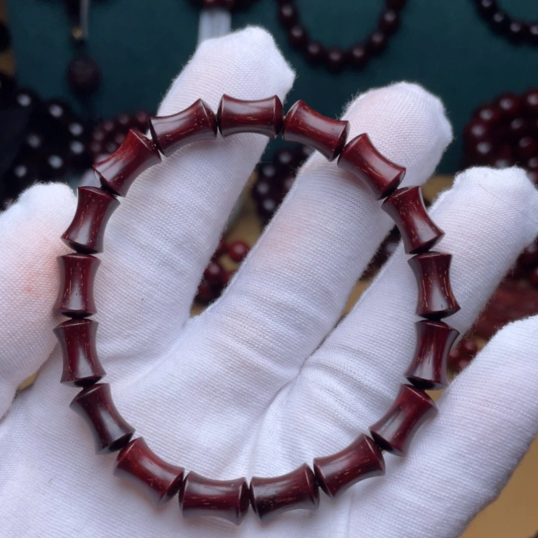 小叶紫檀手串/手链原汁原味竹节