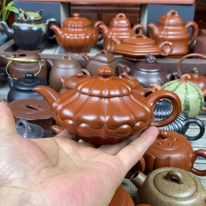 茶壶紫砂合菱220cc原矿赵庄朱泥特价