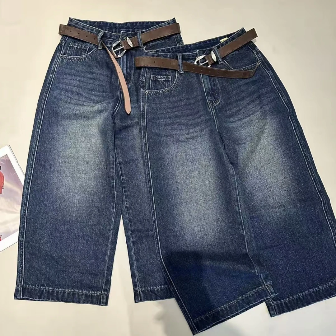 《优麦汇》K6393早秋款水洗牛仔裤显瘦百搭新款裤子