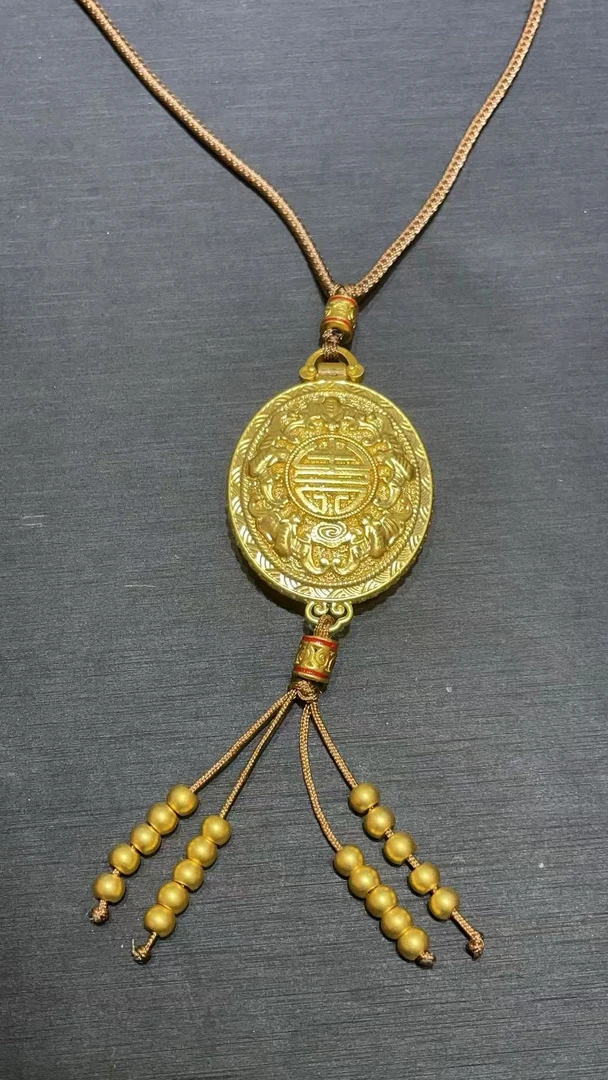 【金展珠宝】 足金 龙凤香囊套链