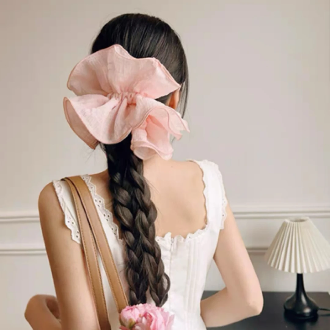 【全场满9.9包U】凑满9.9发货 ins风发圈发绳甜美方巾miu系发饰