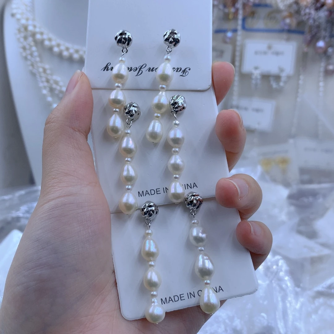 颈饰合金淡水珍珠