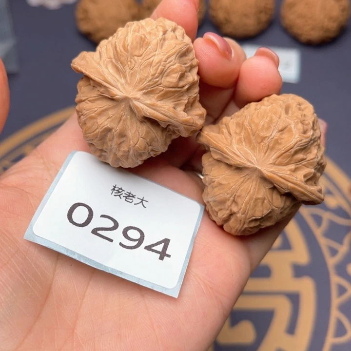 文玩核桃把件40南瓜墩 0294