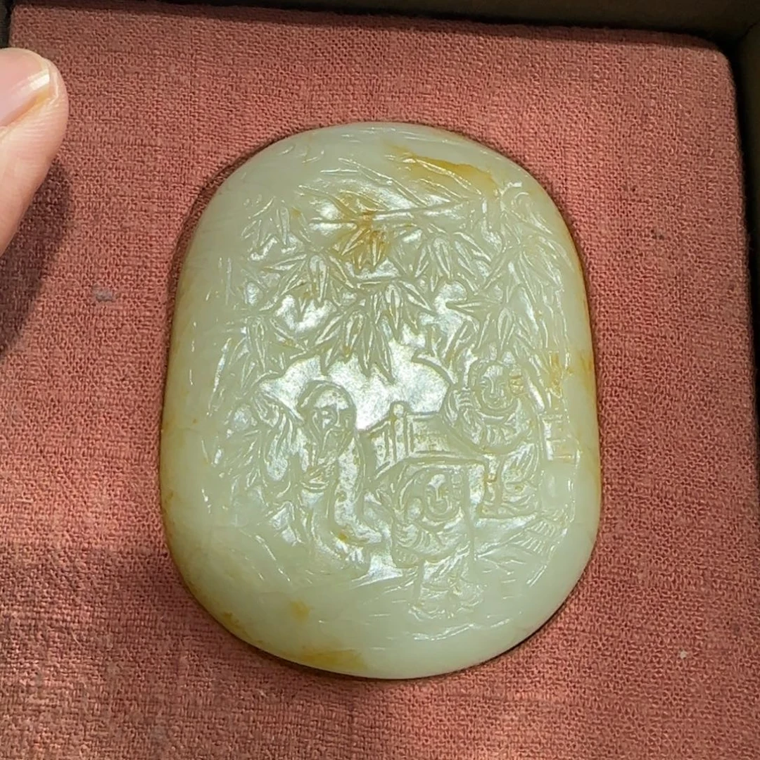 和田玉未镶嵌挂件