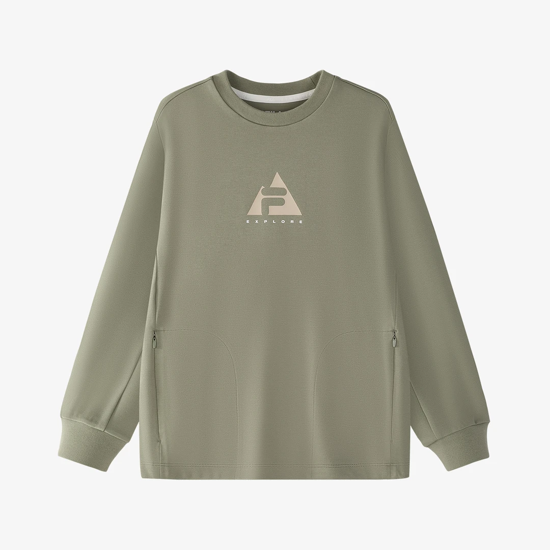 Fila/斐乐新款儿童【休闲时尚】中大童潮酷圆领套头卫衣K12B513201