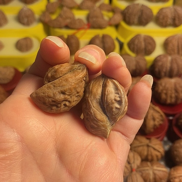 文玩核桃把件异形对