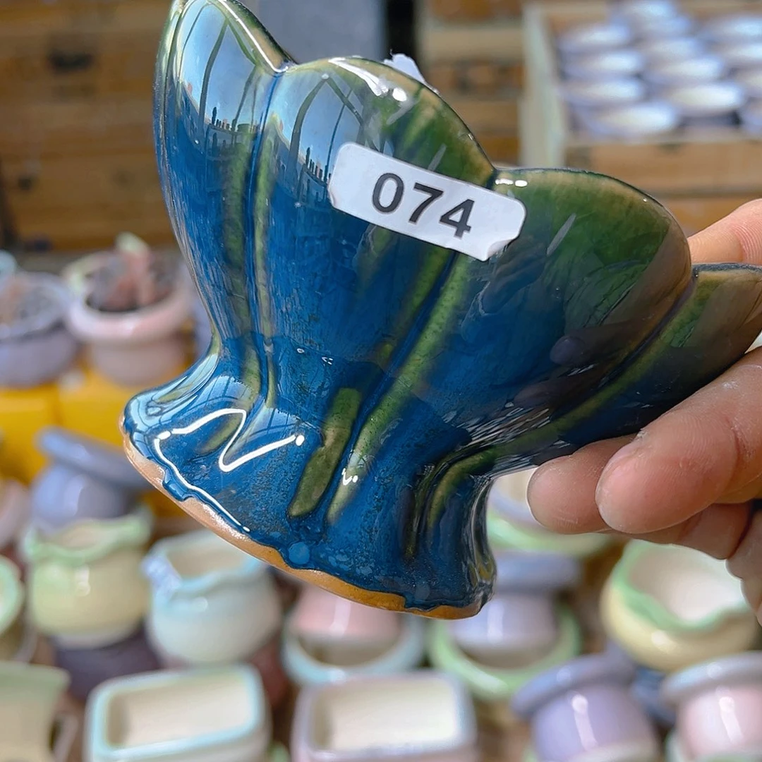 红陶陶瓷花盆当场满12包邮