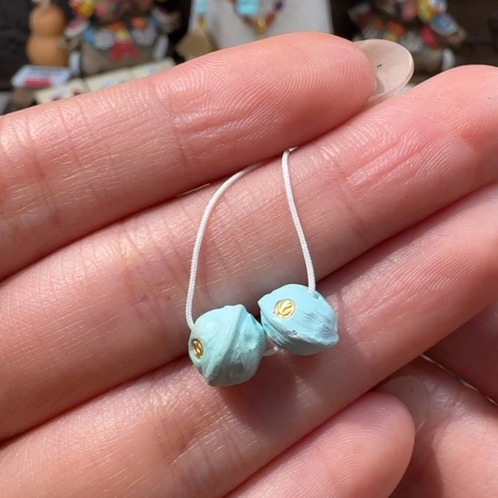 绿松石未镶嵌百香籽