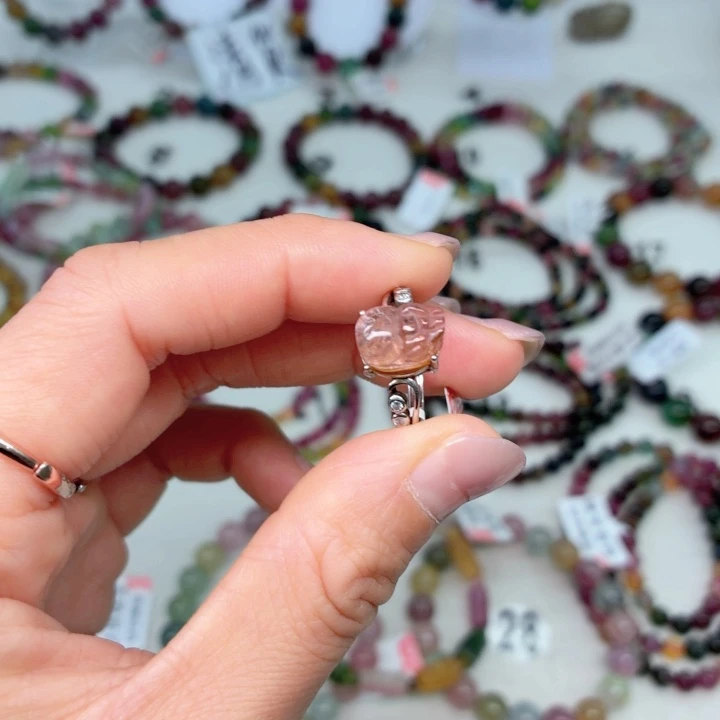 碧玺未镶嵌手链23