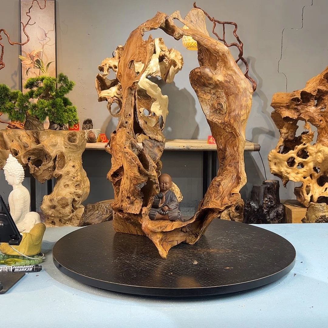 刘***彩香榧木根雕摆件8888888