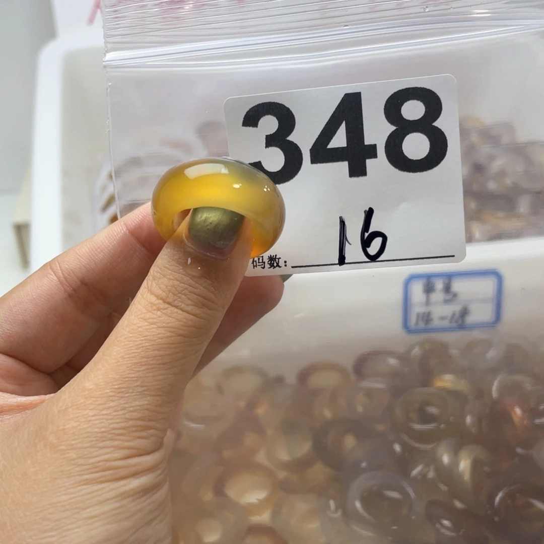玛瑙/玉髓戒指合金348