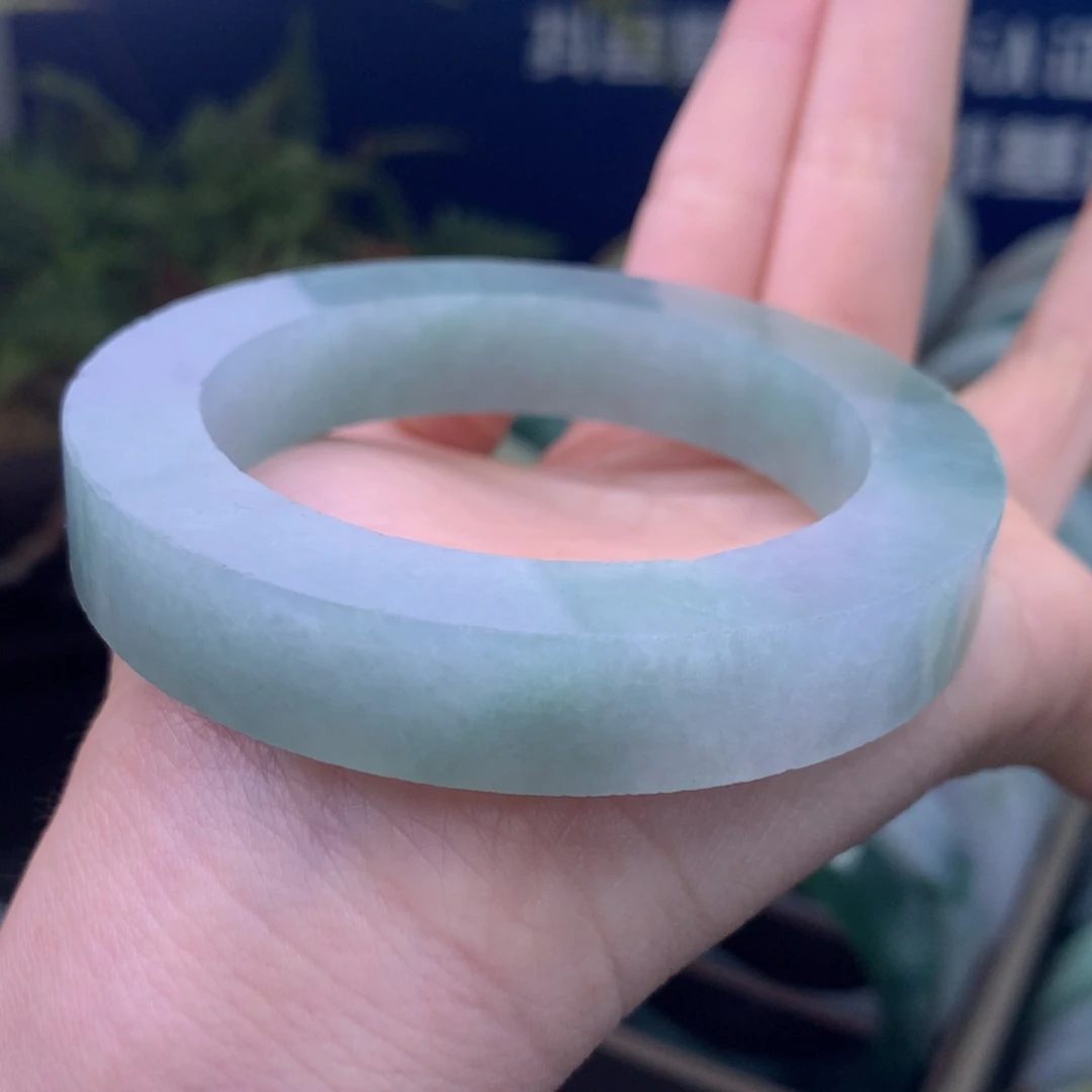 定制翡翠未镶嵌手镯定制不退不换