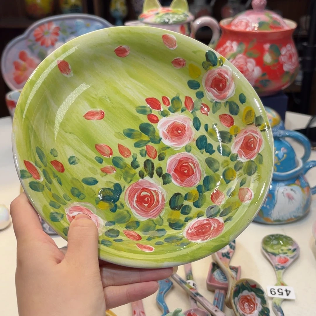 景德镇手绘高温釉下彩陶瓷茶具