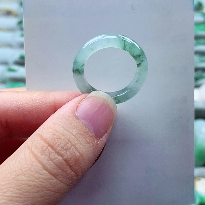 翡翠未镶嵌戒指14.15号