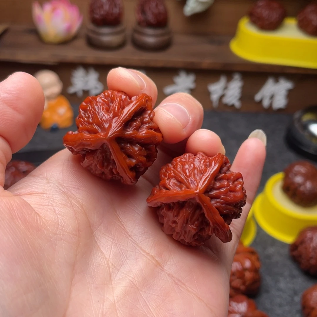 吊坠文玩核桃文玩核桃 手把件 盘山三棱 31