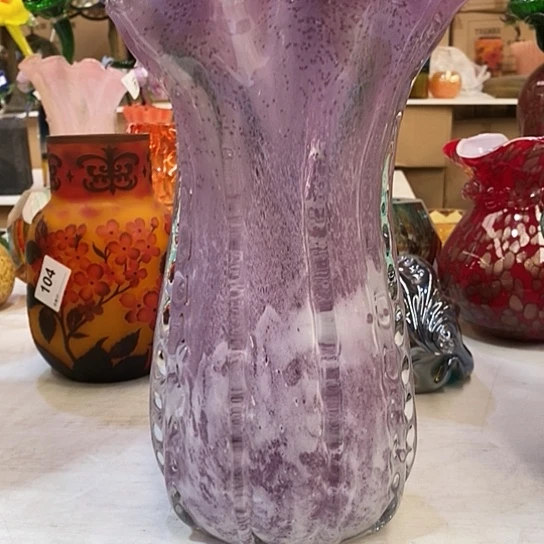 琉璃花瓶高31厘米口径15厘米