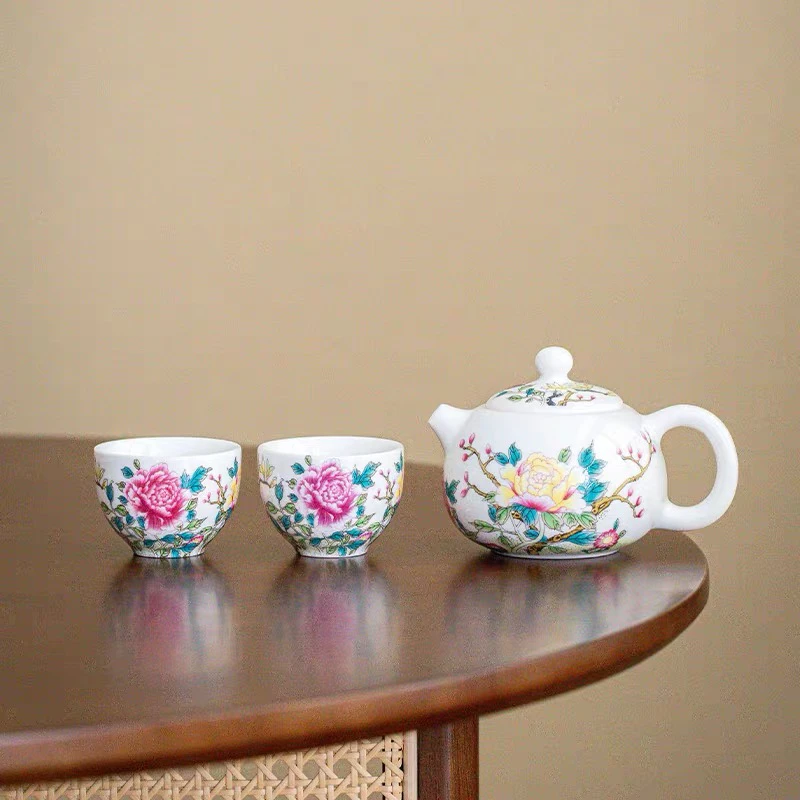 牡丹西施壶一壶两杯