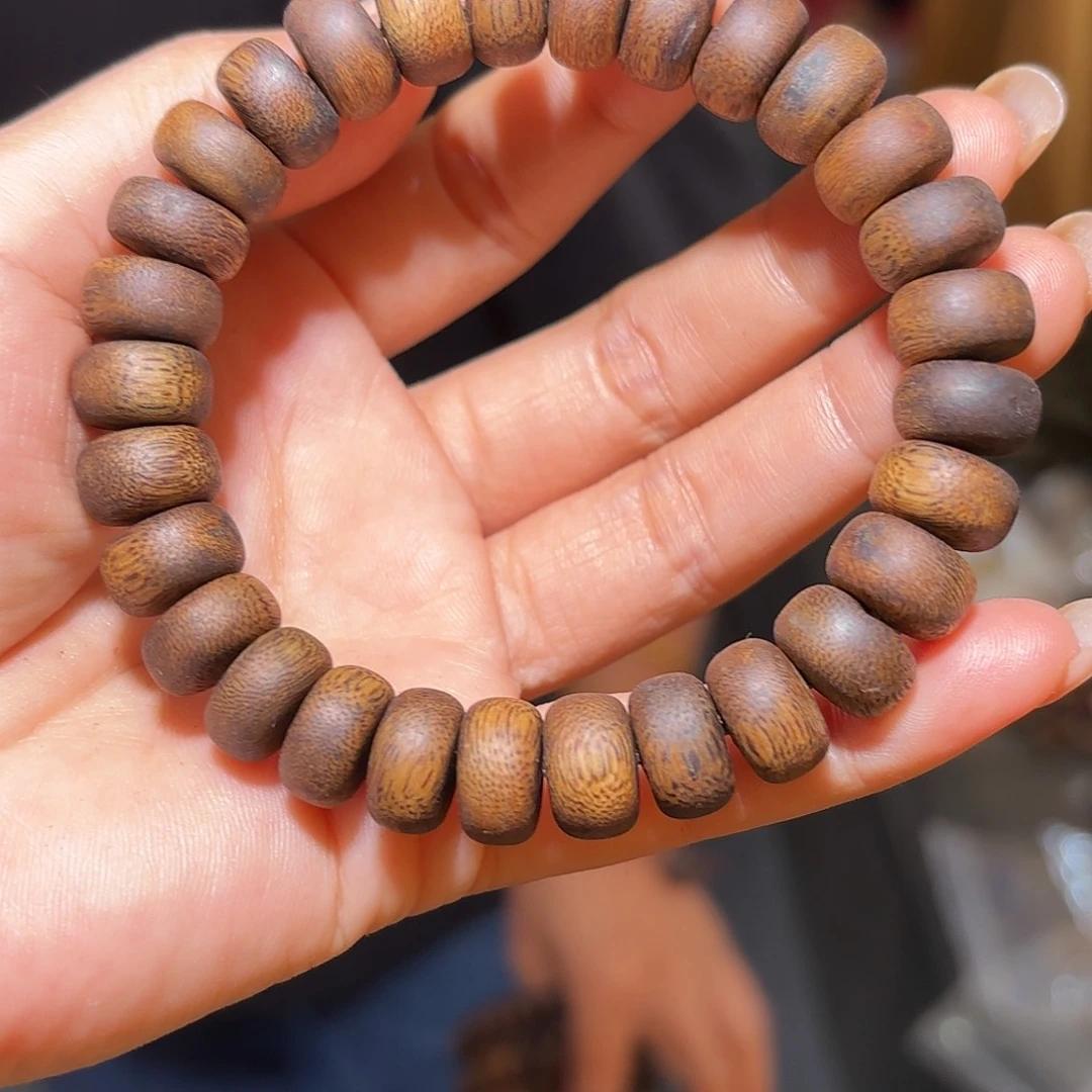 沉香手串奇楠沉香1.2算盘珠多样性发一