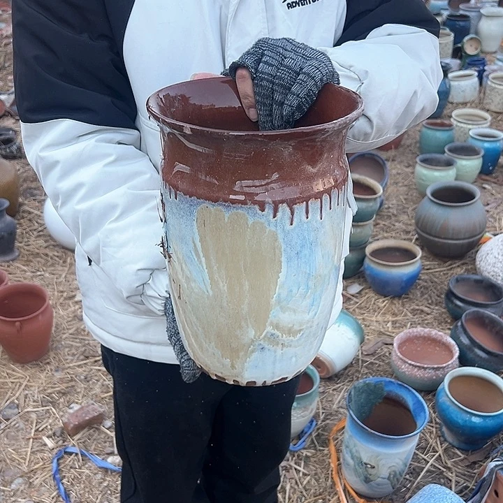 紫砂花盆高度30口20