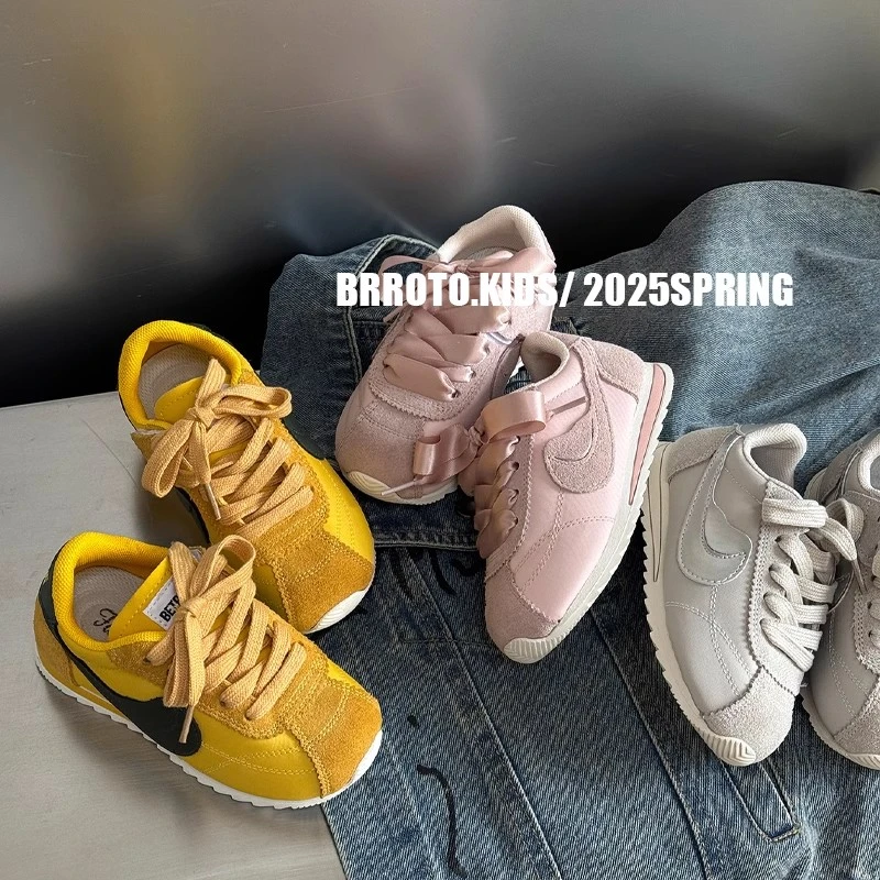 儿童运动鞋2025秋季新款女童阿甘鞋经典时尚学生跑步鞋男童单鞋