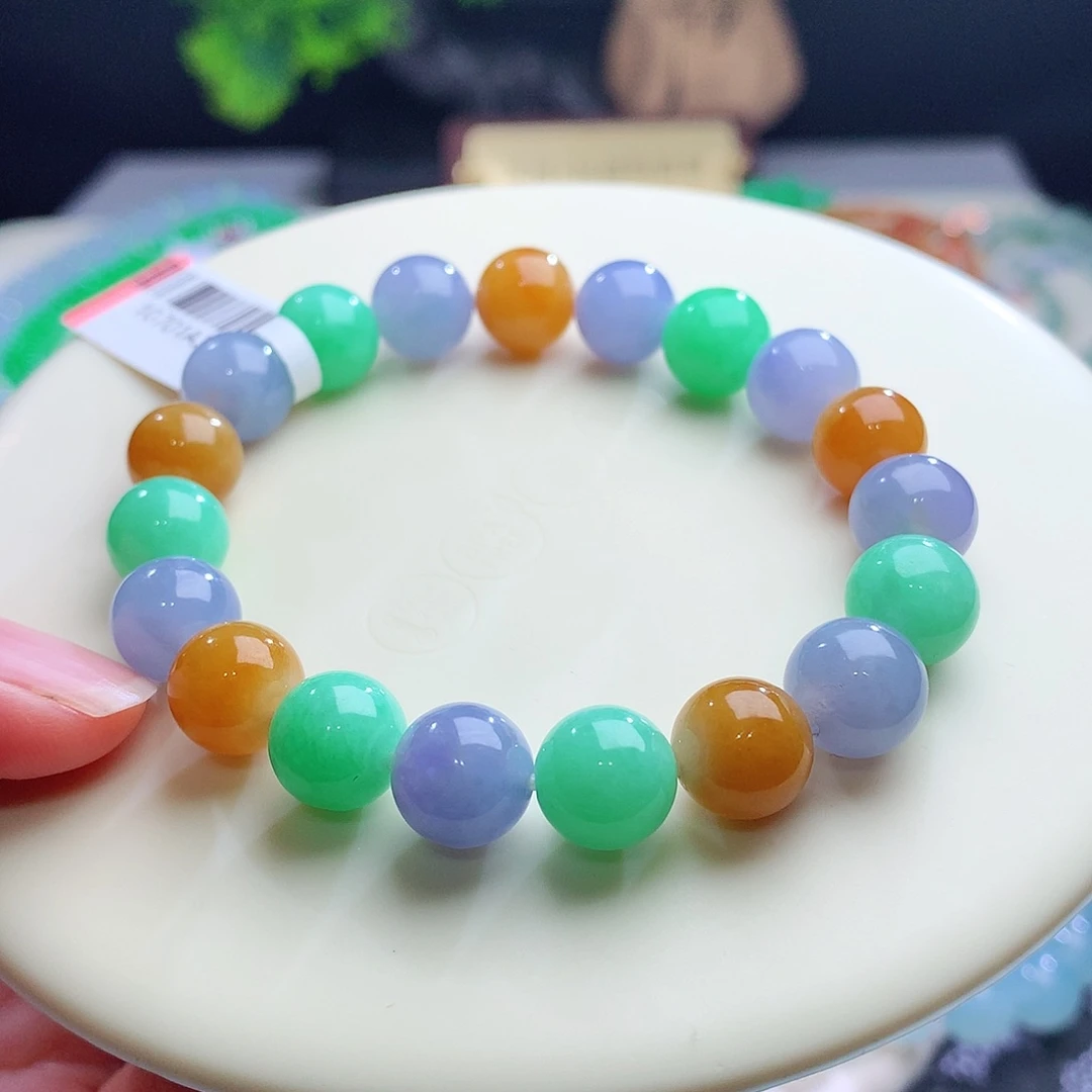 未镶嵌手串翡翠卡10mm