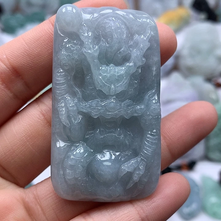 翡翠未镶嵌颈饰龙行天下福利