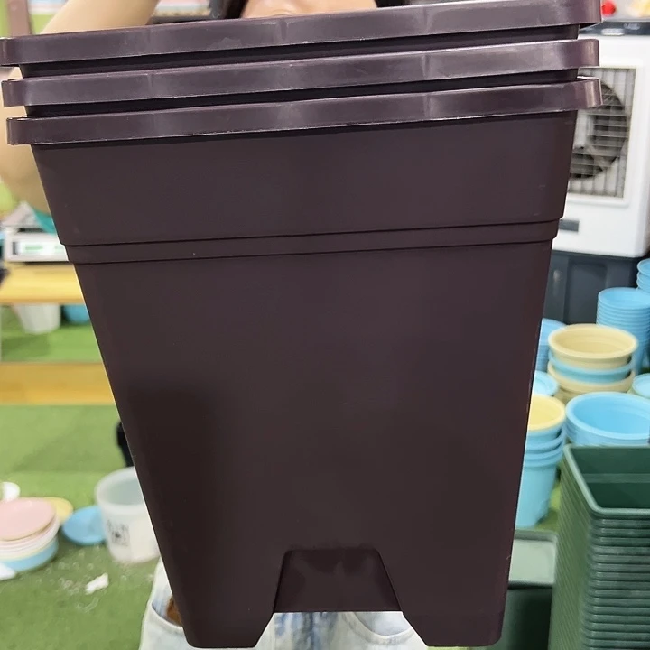 方盆口26高28紫砂色3个无托