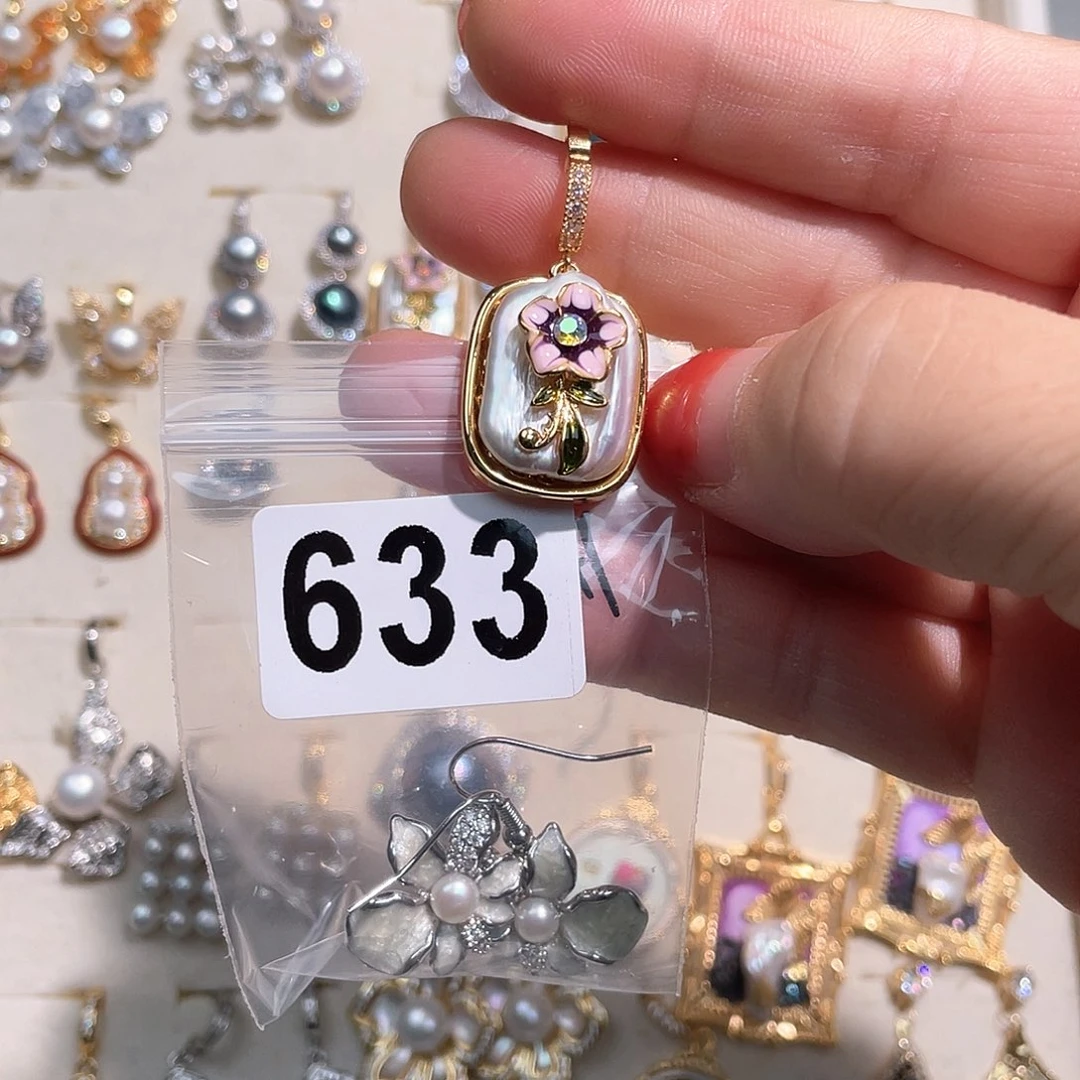 合金淡水珍珠耳饰风*