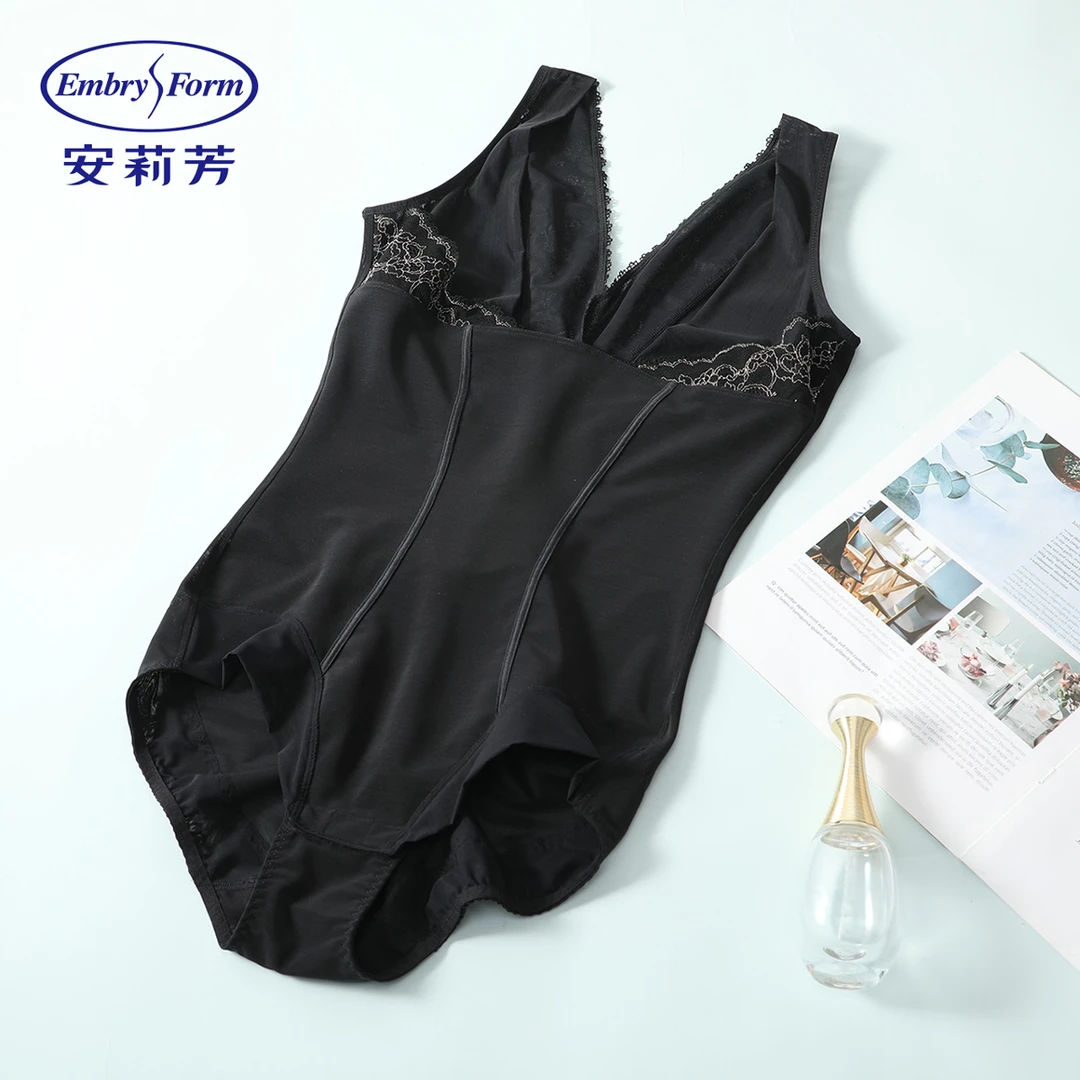 安莉芳塑身薄款美体收腹裤小肚子舒适提臀显瘦连体衣女士EYW0010