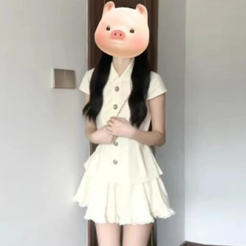 【两件套】miu系小香风套装减龄搭配韩风上衣半身裙两件套装D0825