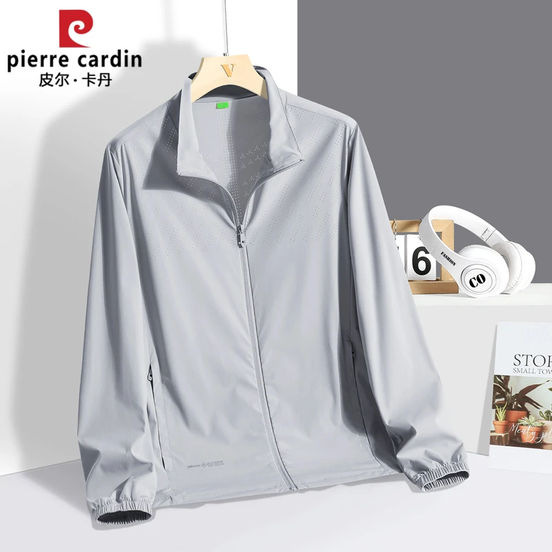 皮尔卡丹新款夏季冰丝防晒衣男女款皮肤衣男女户外宽松防晒服男士