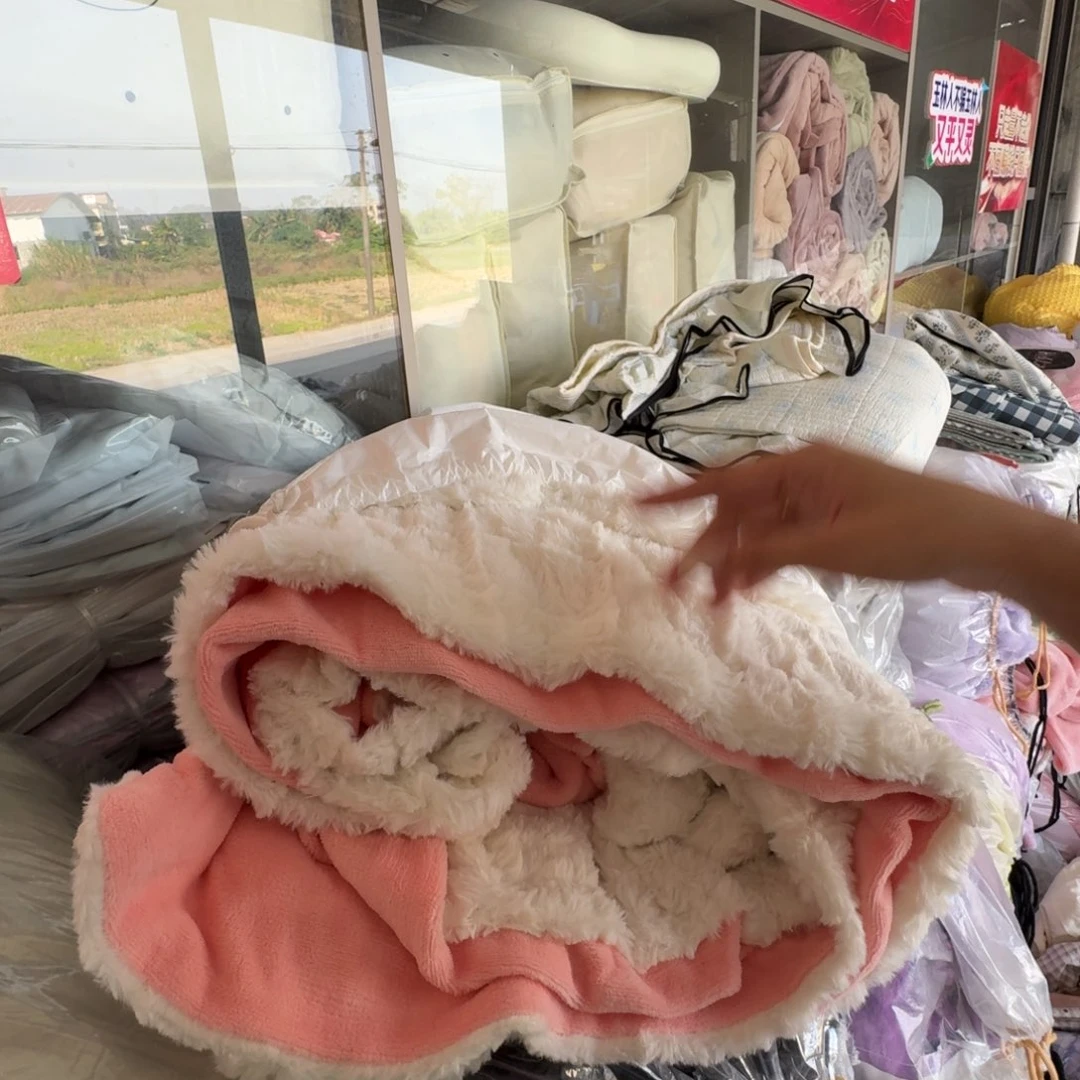 原驼毛羊羔毛一米八三件套