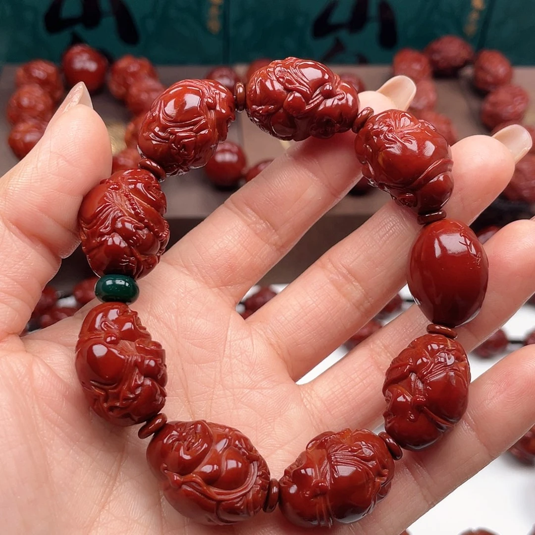 橄榄核手串叫**豆弥勒手串