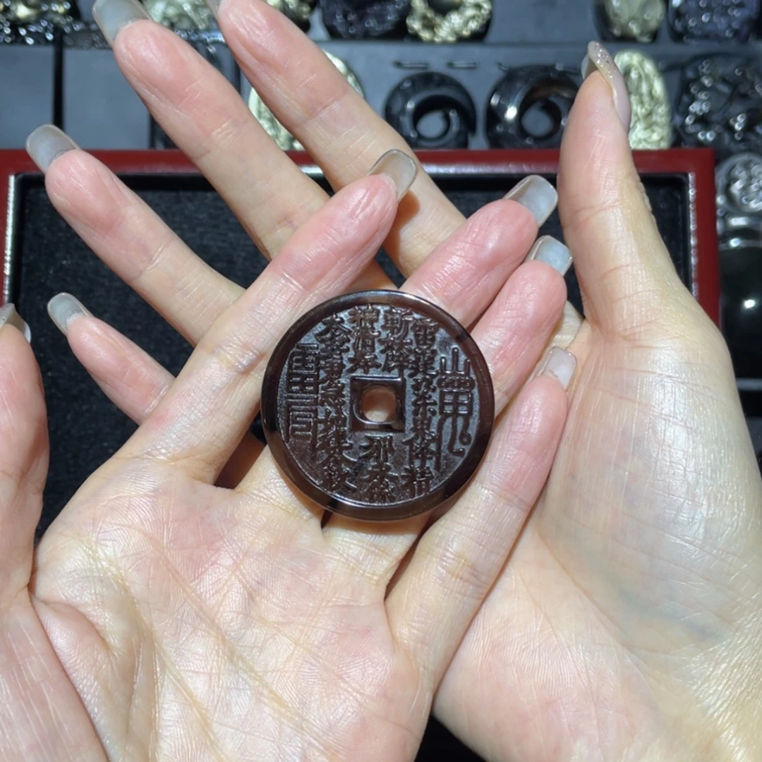 【闪购商品】未镶嵌黑曜岩吊坠(不含链)江**-