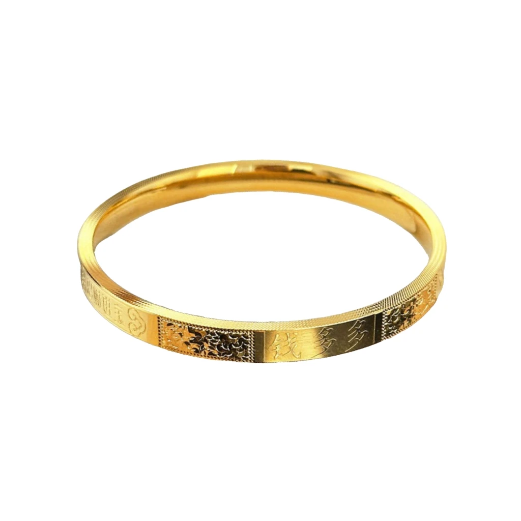 合金手镯 钱多多手镯6N手工精品仿黄金里外一色不掉色仿黄金