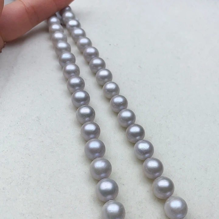 淡水珍珠颈饰未镶嵌10银灰
