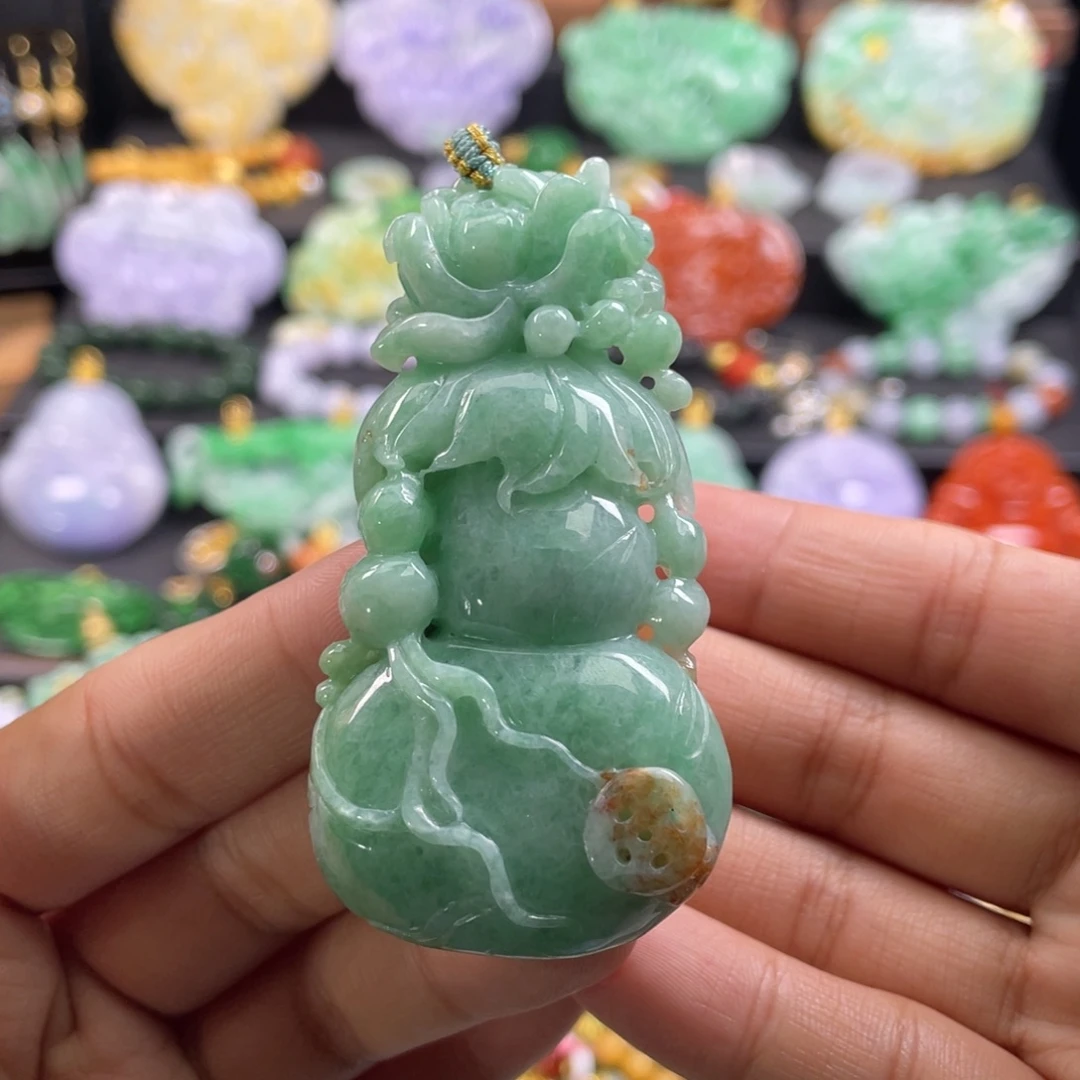 翡翠未镶嵌颈饰代编织