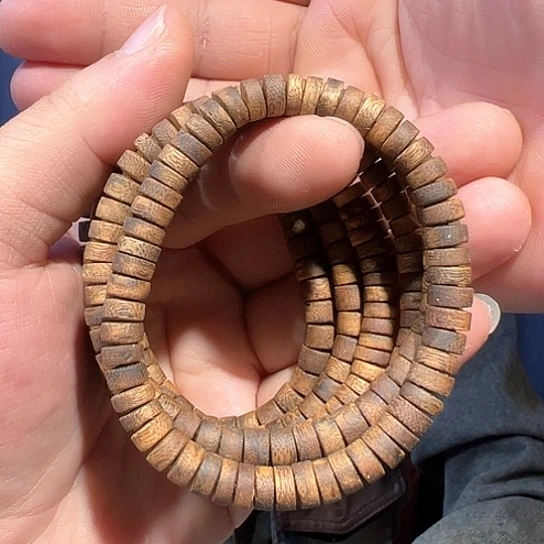 沉香手串白棋片珠0.7多样性发货1条