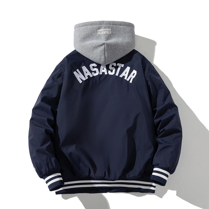 秋冬季美式休闲刺绣棉衣外套男女情侣宽冬男男士印花加青少年外套