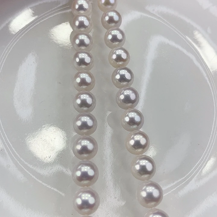 淡水珍珠颈饰银S925镶嵌卡9.5极光炫彩天女粉高品