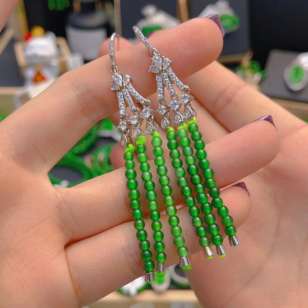 翡翠手链未镶嵌耳钉卡3