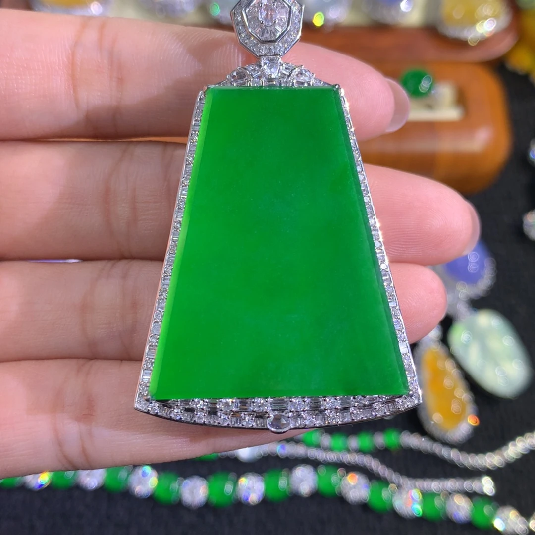 钱***9翡翠18K金镶嵌颈饰分单2（付完）