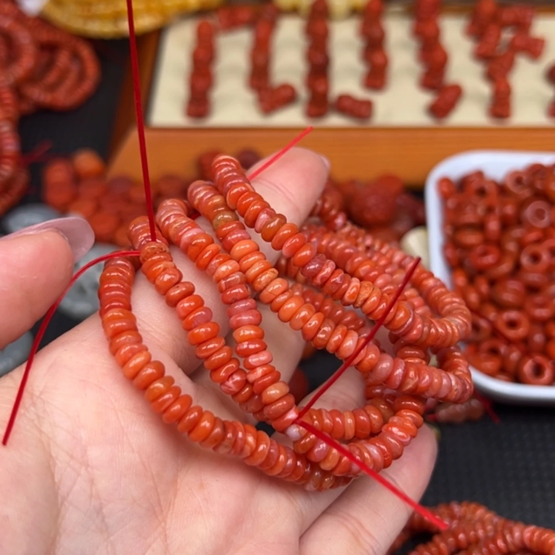 南红玛瑙未镶嵌手链